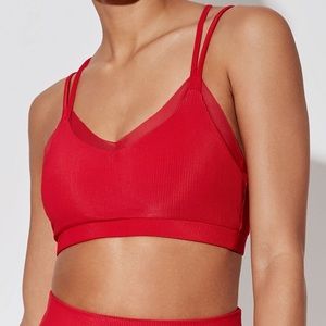NWT Beach Riot Aria Top in red sz xs